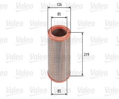 Valeo 585609 filtr powietrza renault megane, citroËn cx i (ma), jeep cj5 - cj8, renault 18 (134_)