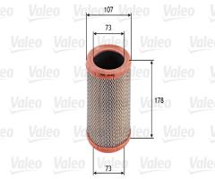 Valeo 585613 filtr powietrza renault clio 1.2,, nissan kubistar (x76)