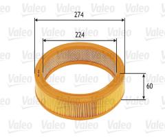 Valeo 585620 filtr powietrza vw 1.0-1.8, audi 50 (86), seat ibiza ii (6k1), skoda favorit (781)