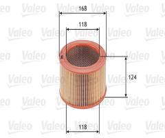 Valeo 585621 filtr powietrza citroen zx 1.9d,berlingo 1.9d, citroËn c15 (vd-_)