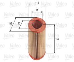 Valeo 585623 filtr powietrza citroen berlingo/saxo/xara, citroËn zx (n2)