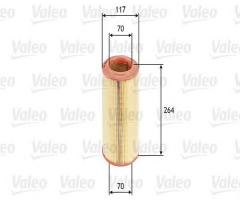 Valeo 585626 filtr powietrza vw polo1.9d 94-,lupo 1.0d 98-, audi a2 (8z0), seat arosa (6h)