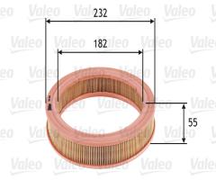 Valeo 585632 filtr powietrza fiat uno 45,panda*, fiat panda (141a_), ish orbita (2126)