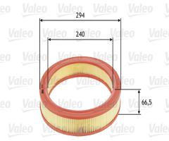 Valeo 585651 filtr powietrza fiat seicento 1.1 00-, fiat seicento (187)