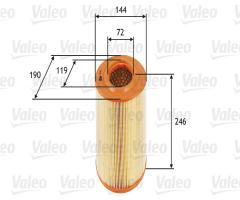 Valeo 585669 filtr powietrza, alfa romeo brera