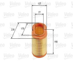 Valeo 585690 filtr powietrza hyundai h200 2.5td 97-, hyundai h-1 / starex