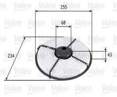 Valeo 585704 filtr powietrza toyota corolla 1.5,corolla 1.3, toyota starlet (_p7_)