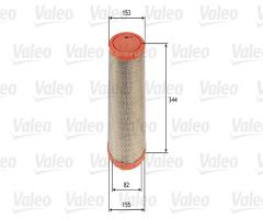 Valeo 585713 filtr powietrza iveco 35.10/35.12, iveco daily ii platforma / podwozie