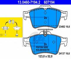 Ate 13.0460-7194 klocki hamulcowe opel vectra c 02- tył, ford tourneo connect, opel vectra c