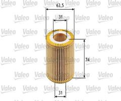 Valeo 586510 filtr oleju opel astra h signum, alfa romeo 159 (939), cadillac bls