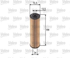 Valeo 586520 filtr oleju audi a4,a6, audi a4 avant (8d5, b5), skoda superb (3u4)