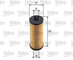 Valeo 586531 filtr oleju opel, alfa romeo 159 sportwagon (939), chevrolet orlando (j309)