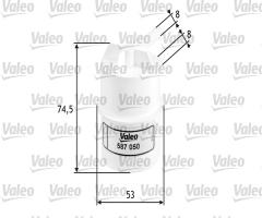 Valeo 587050 filtr paliwa mitsubishii colt 1.3 12v 92-, mitsubishi colt ii (c1_a)