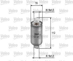 Valeo 587201 filtr paliwa  daewoo espero,nexia polonez 1.4, buick skylark (n)