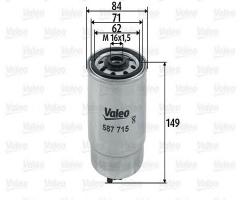 Valeo 587715 filtr paliwa audi a4 a6 vw passat 1.9tdi 00-, audi a6 (4b2, c5), skoda superb (3u4)