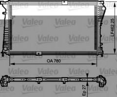 Valeo 734931 chłodnica silnika ranault, renault trafic ii autobus (jl)