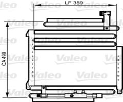 Valeo 814288 chłodnica klimatyzacji, audi coupe (89, 8b)