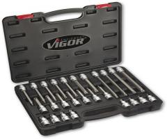 Vigor v1918 zestaw nasadek  spline - xzn 1/2  26 cz
