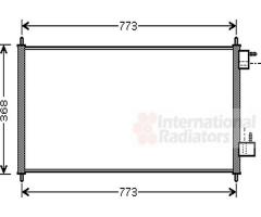 Van wezel 18005361 chłodnica klimatyzacji ford, ford tourneo connect