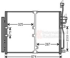 Van wezel 37005425 chłodnica klimatyzacji z osuszaczem chevrolet
