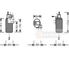 Van wezel 3700d143 osuszacz klimatyzacji opel