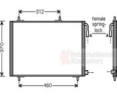 Van wezel 40005257 chłodnica klimatyzacji