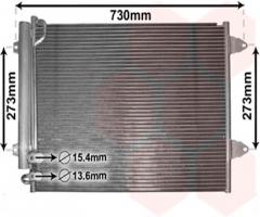 Van wezel 58005225 chłodnica klimatyzacji z osuszaczem, vw passat (362)