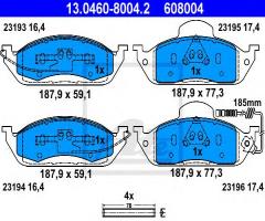 Ate 13.0460-8004 klocki hamulcowe mercedes w163 ml230-ml430 98-, mercedes-benz klasa m (w163)