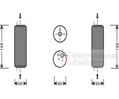 Van wezel 5800d014 osuszacz klimatyzacji audi, audi a3 (8l1), seat toledo ii (1m2)