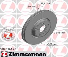 Zimmermann 100.3361.20 tarcza hamulc. audi q5  12- przód, audi q5 (8r)