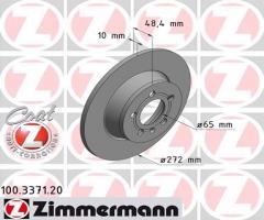 Zimmermann 100.3371.20 tarcza hamulc. audi a1  15- tył, audi a1 (8x1, 8xf)