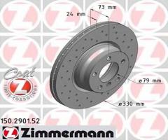 Zimmermann 150.2901.52 tarcza hamulc. bmw 3 f30  11- przód, bmw 3 (f30, f35, f80)