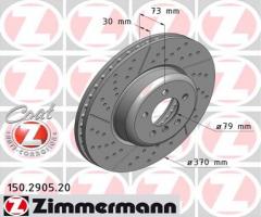 Zimmermann 150.2905.20 tarcza hamulc. bmw 3 f30  11- przód, bmw 1 (f20)