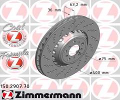 Zimmermann 150.2907.70 tarcza hamulc. bmw 5 f10,f18 m5 11- lp, bmw 5 (f10, f18)