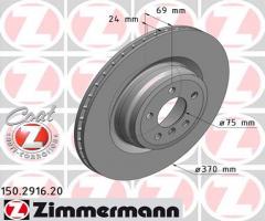 Zimmermann 150.2916.20 tarcza hamulc. bmw 7 f01,f02,f03,f04  08- tył, bmw 5 (f11) touring 