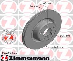 Zimmermann 150.2921.20 tarcza hamulc. bmw 3 f30  12- tył, bmw 1 (f20)