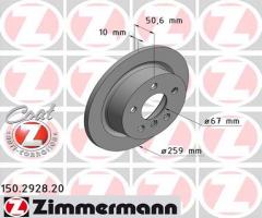 Zimmermann 150.2928.20 tarcza hamulc. mini cooper,one  13- tył, mini mini (f56)