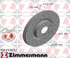 Zimmermann 150.2930.52 tarcza hamulc. bmw 2 f45  14- przód