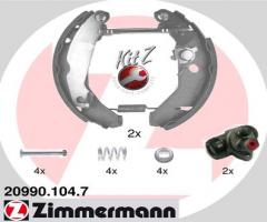 Zimmermann 20990.104.7 szczęki hamulc.+cylinderki (zestaw) ford fiesta, ford fiesta iii (gfj)