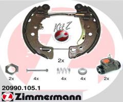 Zimmermann 20990.105.1 szczęki hamulc.+cylinderki (zestaw) citroen saxo, citroËn ax (za-_)