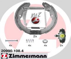 Zimmermann 20990.108.4 szczęki hamulc.+cylinderki (zestaw) skoda roomster, skoda roomster (5j)