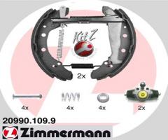 Zimmermann 20990.109.9 szczęki hamulc.+cylinderki (zestaw) skoda fabia, audi 80 (89, 89q, 8a, b3)