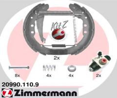 Zimmermann 20990.110.9 szczęki hamulc.+cylinderki (zestaw) vw caddy, audi 100 (4a, c4)