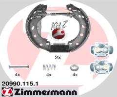 Zimmermann 20990.115.1 szczęki hamulc.+cylinderki (zestaw) smart  98-07, smart city-coupe (450)
