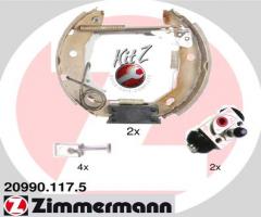 Zimmermann 20990.117.5 szczęki hamulc.+cylinderki (zestaw) mercedes, mercedes-benz klasa a (w168)