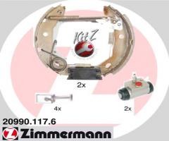 Zimmermann 20990.117.6 szczęki hamulc.+cylinderki (zestaw) mercedes, mercedes-benz klasa a (w168)