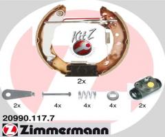 Zimmermann 20990.117.7 szczęki hamulc.+cylinderki (zestaw) nissan micra, nissan micra ii (k11)