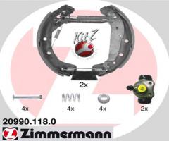Zimmermann 20990.118.0 szczęki hamulc.+cylinderki (zestaw) opel combo, opel combo (71_)