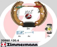 Zimmermann 20990.120.4 szczęki hamulc.+cylinderki (zestaw) ford ka  00-08, ford fiesta iv (ja_, jb_)