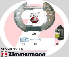 Zimmermann 20990.123.4 szczęki hamulc.+cylinderki (zestaw) ford fiesta